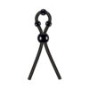 Ultimate Silicone Lasso Cock Ring Black