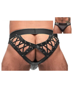 Male Power Black Ice Lace Up Moonshine Black L/xl