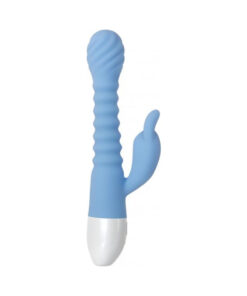 Evolved Bendy Bunny Dual Motors 8 Speeds&functions Ubs Rechargeable Cord Included Silicone Waterproo