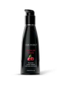 Wicked Aqua Water Based Lubricant Cherry 4oz