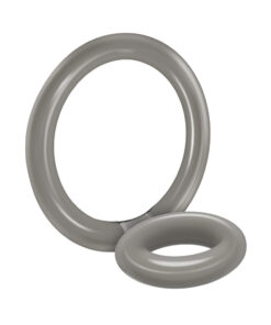 Bullseye Cock Ring Double Ring Smoke