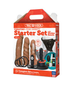 Vac-U-lock Vibrating Dual Density Starter Set with Wireless Remote