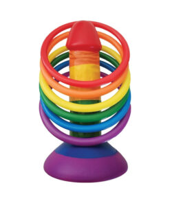 Rainbow Pecker Party Ring Toss Game 6 Rings