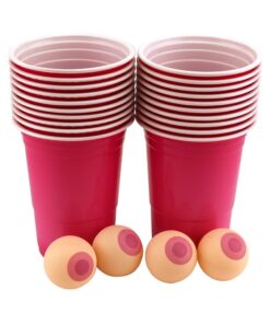 Boobie Beer Pong Boxed Set With Cups & Boobie Balls