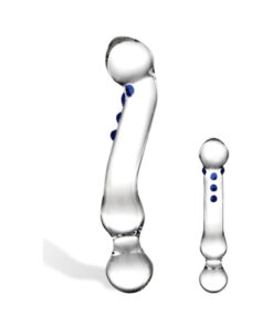 Glas 6in Curved G-Spot Glas Dildo