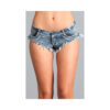Sexy Cut Off Low Waist Denim Jeans Shorts Mini Hot Pants Small Blue