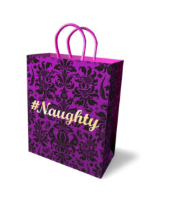 #Naughty Gift Bag Purple 10 inches