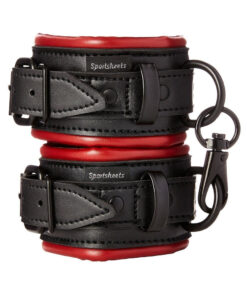 Sportsheets Saffron Handcuffs Black Red