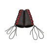 Sportsheets Saffron Gauntlet Cuffs Black Red