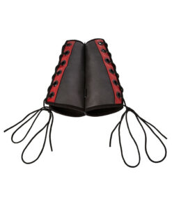 Sportsheets Saffron Gauntlet Cuffs Black Red