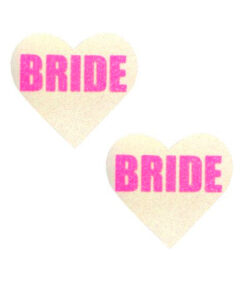 Neva Nude Pasty Bride Heart UV Neon Pink