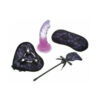 Heart-on Deluxe Harness Kit With Curved Dong Purple