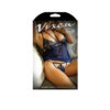 Vixen Naughty & Navy Caged Babydoll & Panty Os Navy