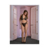 Magic Silk Geo Lace Bralette & Thong Set Black Sm