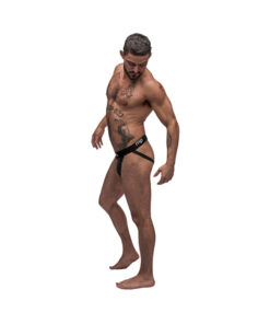 Male Power Black Nite Jock Black Sm