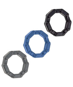 Anal-ese Collection Chainlink Cockrings Black