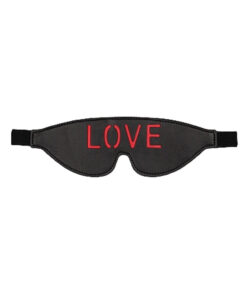 Ouch! Blindfold - LOVE - Black