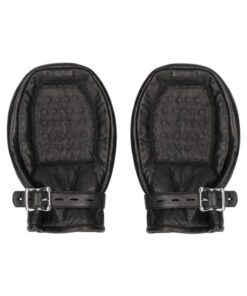 Ouch! Pain - Lamb Leather Bondage Mittens Padded With Metal Teeth