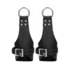 Ouch! Pain - Calf Leather Suspension Wrist Bondage Handcuffs