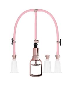 Pumped - Clitoral & Nipple Pump Set Large - Rose