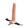Fetish Fantasy 11in Hollow Rechargeable Strap-on With Balls