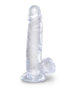 King Cock Clear 7in Cock with Balls