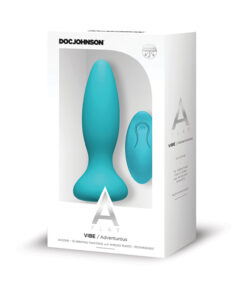 A-play Vibe Adventurous Rechargeable Silicone Anal Plug With Remote Teal