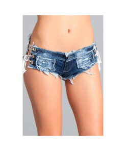 Denim Short W/ Ties Medium