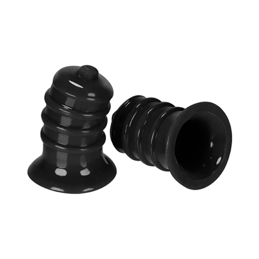 Hunkyjunk Elong Wide Base Nipsucker Black