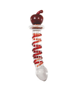 A&e Eve's Twisted Crystal Glass Dildo Red