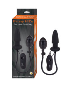 Fanny Hills Silicone Butt Plug-black