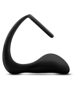 Anal Adventures Platinum Cock Ring Plug Black