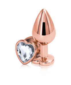 Rear Assets Rose Gold Heart Medium Clear