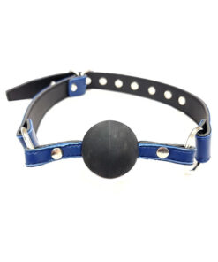 Ball Gag - BLUE with BLACK rubber Ball