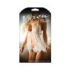 Vixen Sunrise Serenade Babydoll & Crotchless Panty One Size  White