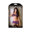 Tease Erica Bralette And Skirted Crotchless Panty Garter S/m