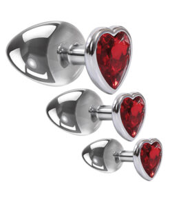 Three Hearts Gem Anal Plug Kit