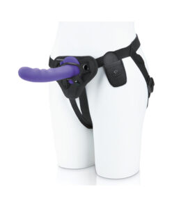 Pegasus 6" Wireless Remote Control Curved Wave Peg With Harness Purple