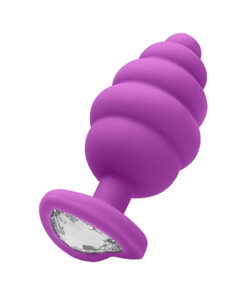 Ouch Regular Ribbed Diamond Heart Plug