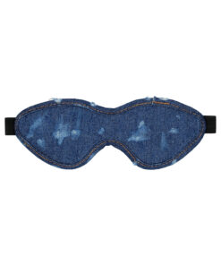 Ouch! Denim Eye Mask - Roughened Denim Style - Blue