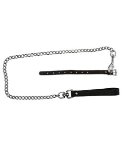 Kinklab Buckling Cock Ring And Chain Leash Set