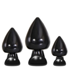Evolved Anal Delights Butt Plug Set Of 3 - Black