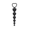 Ouch Anal Heart Beads Black