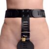 Strict Leather Female Chastity Belt Black