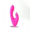 Rechargeable Silicone Rabbit Massager Leah Neon Pink