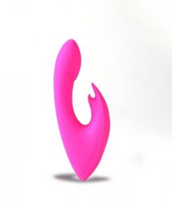 Rechargeable Silicone Rabbit Massager Leah Neon Pink