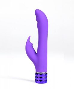 Rechargeable Silicone Rabbit Vibe Hailey Neon Purple