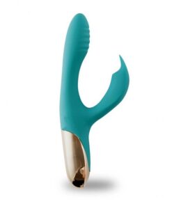 Skyler Silicone Bendable Rabbit Vibrator Green
