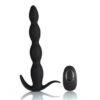 Mason Silicone Anal Plug Remote Control Black
