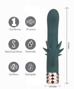 Kusha 10 Function Rechargeable Silicone Cannabis Rabbit
